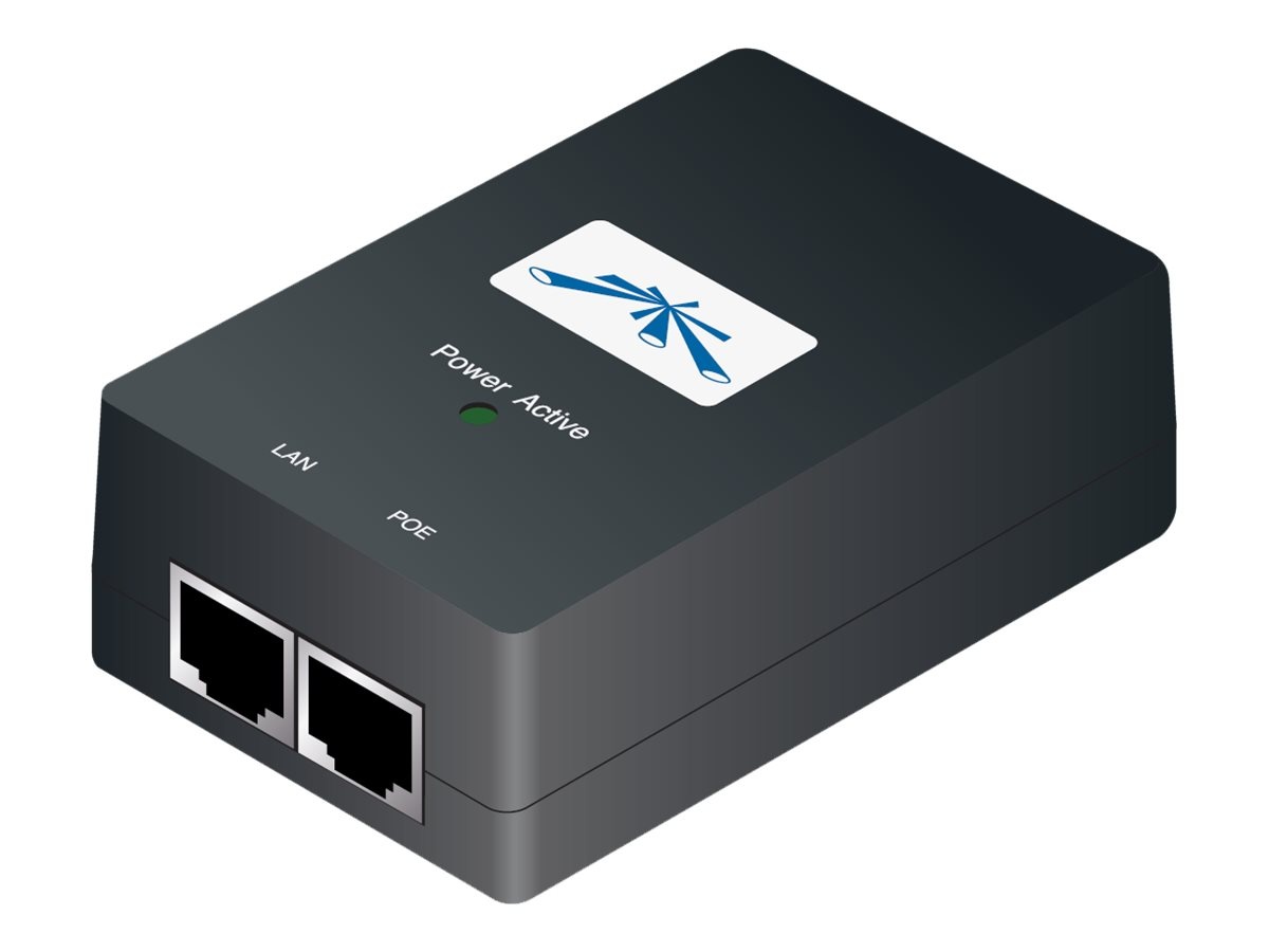 Ubiquiti Desktop Gigabit PoE-Injektor, 1x RJ-45,  24W passiv PoE 24V, schwarz