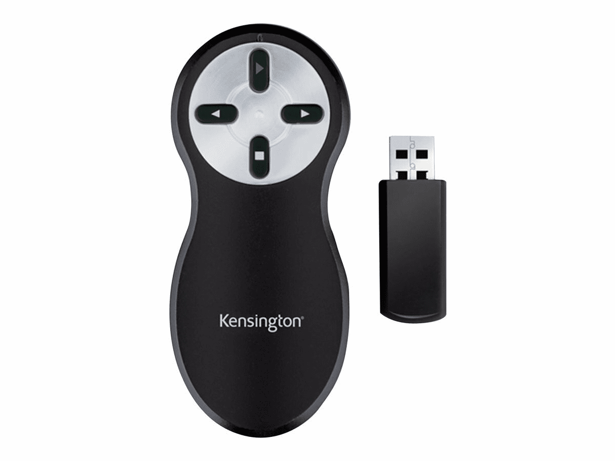 Kensington Wireless Presenter - Presenter - Laser - 4 Tasten - Schwarz