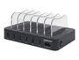 Manhattan Charging Station, 6x USB-A Ports, Outputs: 6x 2.4A, Smart IC, LED...