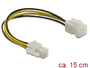 DeLOCK 4-Pin P4 female auf 4-Pin P4 male Adapter 0,15m