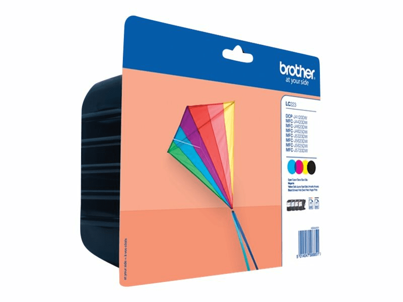 Brother Value Pack cyan/magenta/yellow/black LC223 ca. 550 Seiten black und...