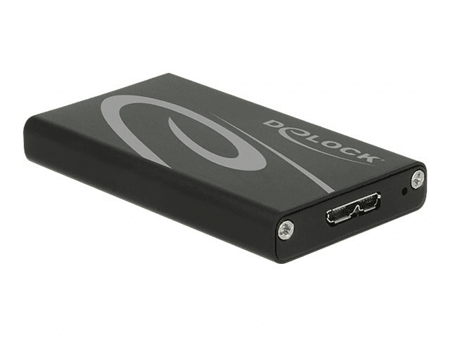 Delock Speichergehäuse - mSATA - 600 MBps - USB 3.0