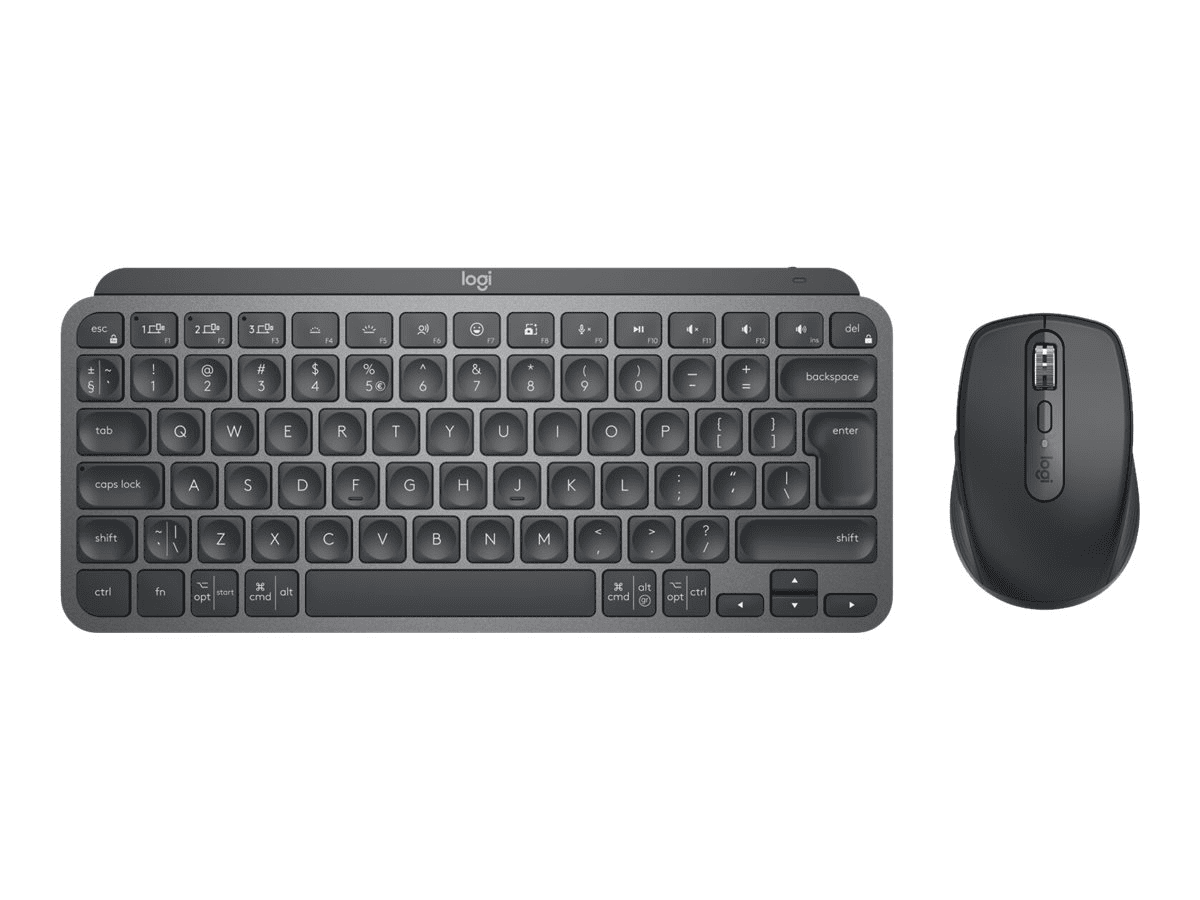 Logitech MX Keys Mini Combo for Business, schwarz, Logi Bolt, USB/Bluetooth, DE