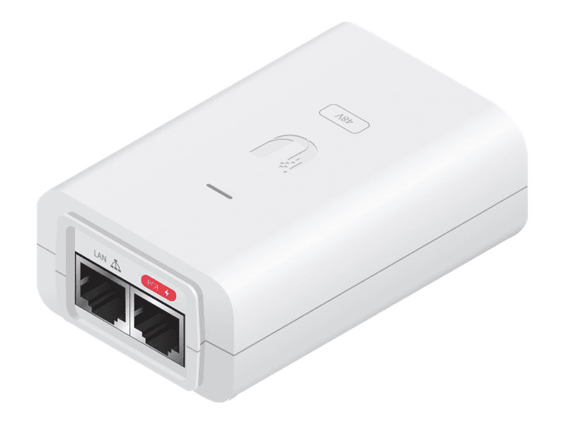 Ubiquiti Desktop Gigabit PoE-Injektor, 1x RJ-45,  24W passiv PoE 24V, weiß