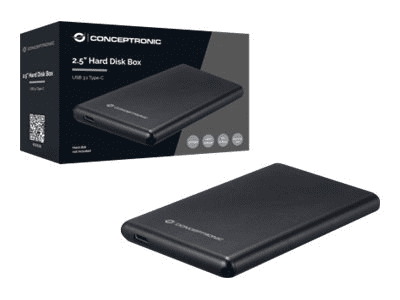 Conceptronic Speichergehäuse - 2.5 (6.4 cm) - SATA 6Gb/s - USB 3.1 (Gen 2)
