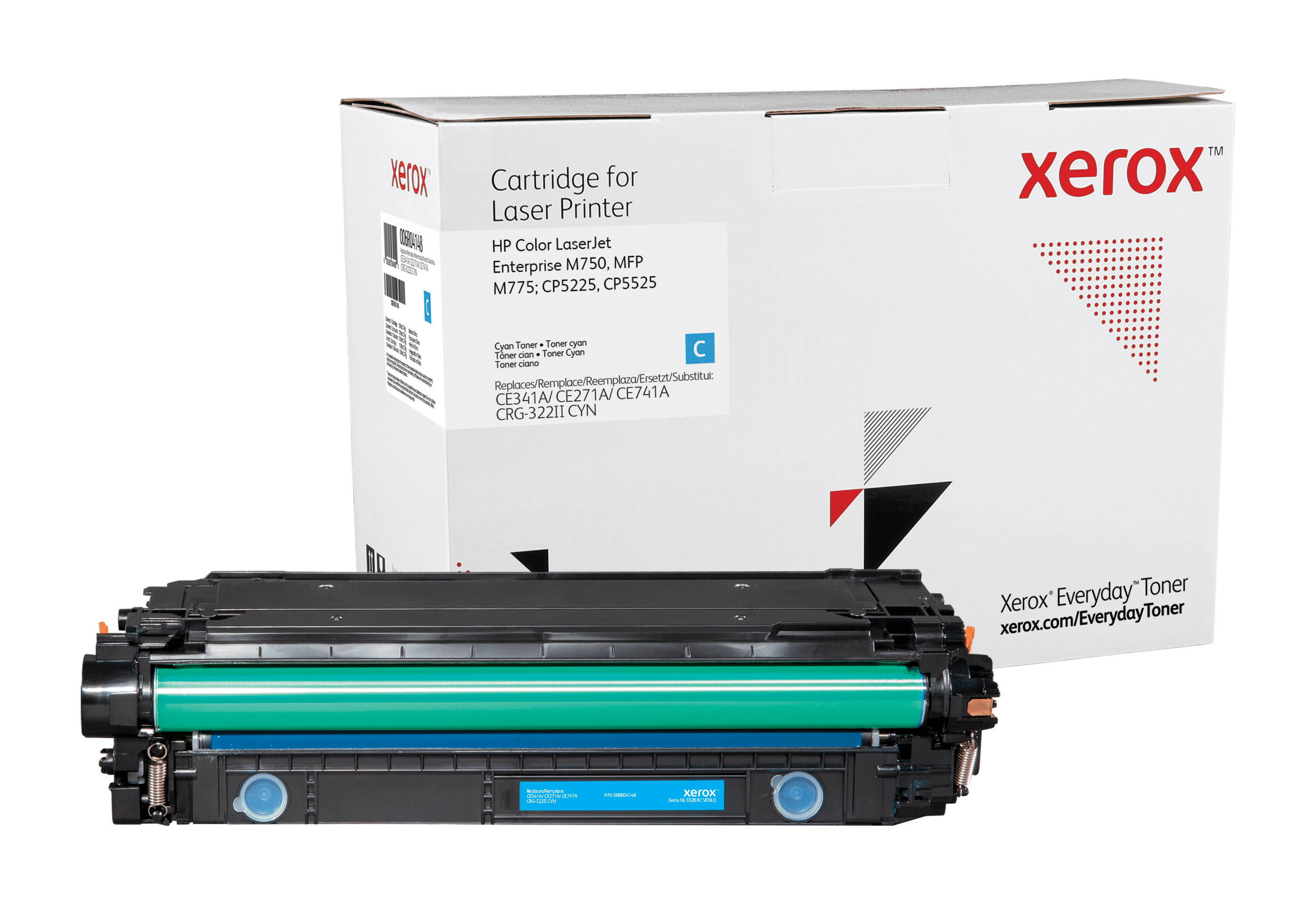 XEROX Toner cyan kompatibel zu HP CE341A/CE271A/CE741A)  ca. 16.000 Seiten