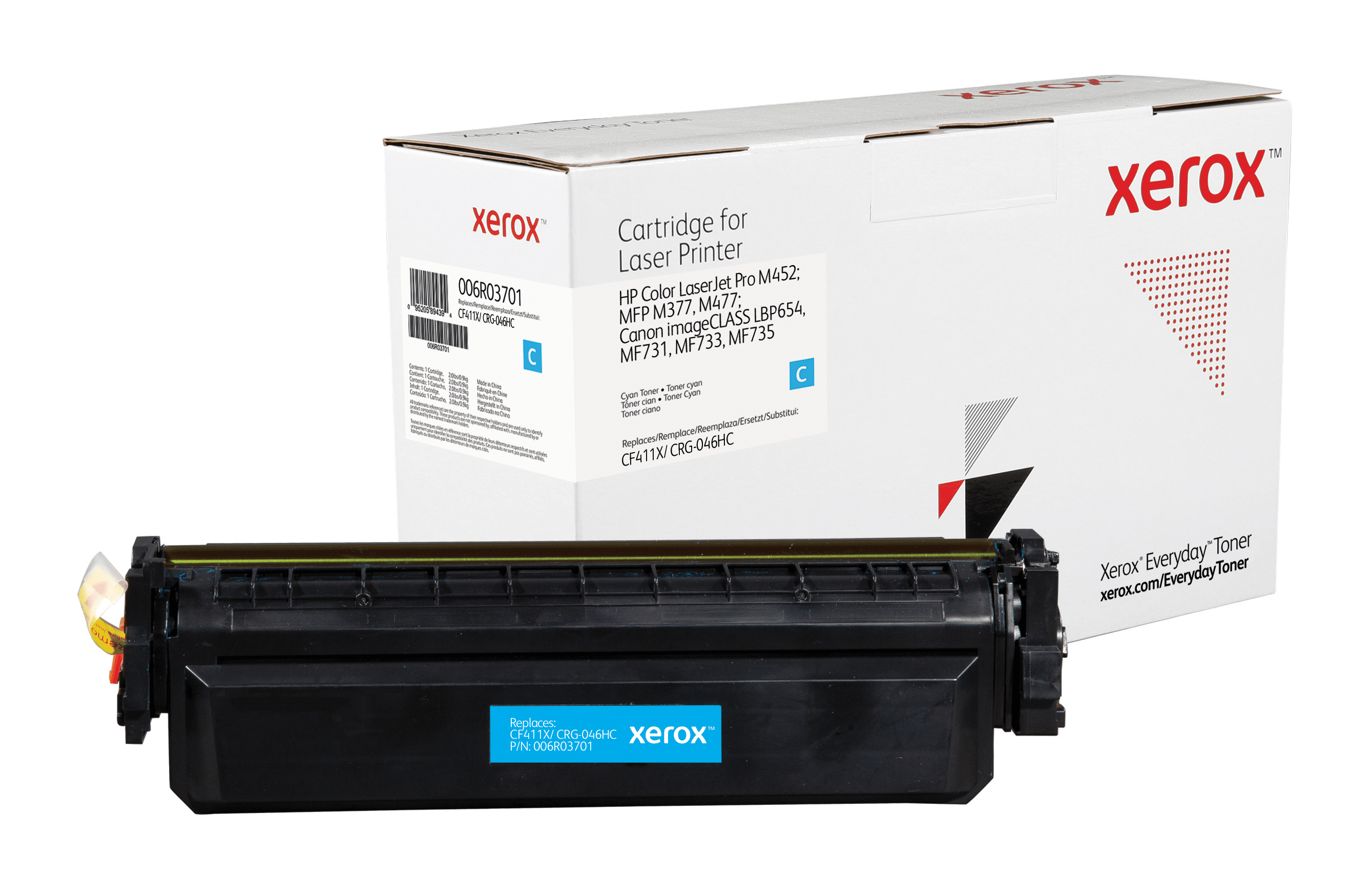 XEROX Toner cyan  kompatibel zu  HP CF411X, Canon CRG-046HC ca. 5000 Seiten