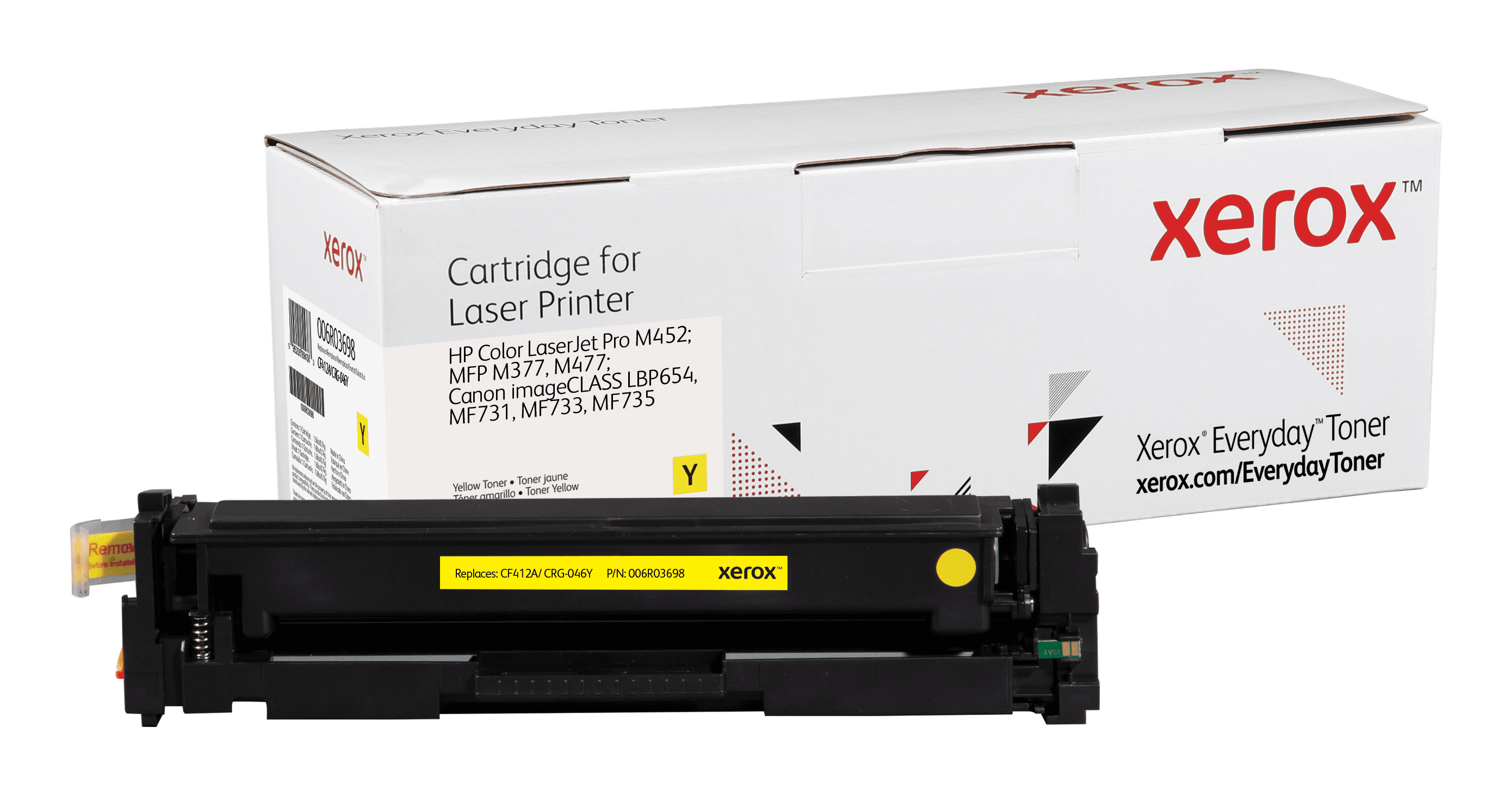 XEROX Toner yellow kompatibel zu HP CF412A, Canon CRG-046Y ca. 2300 Seiten