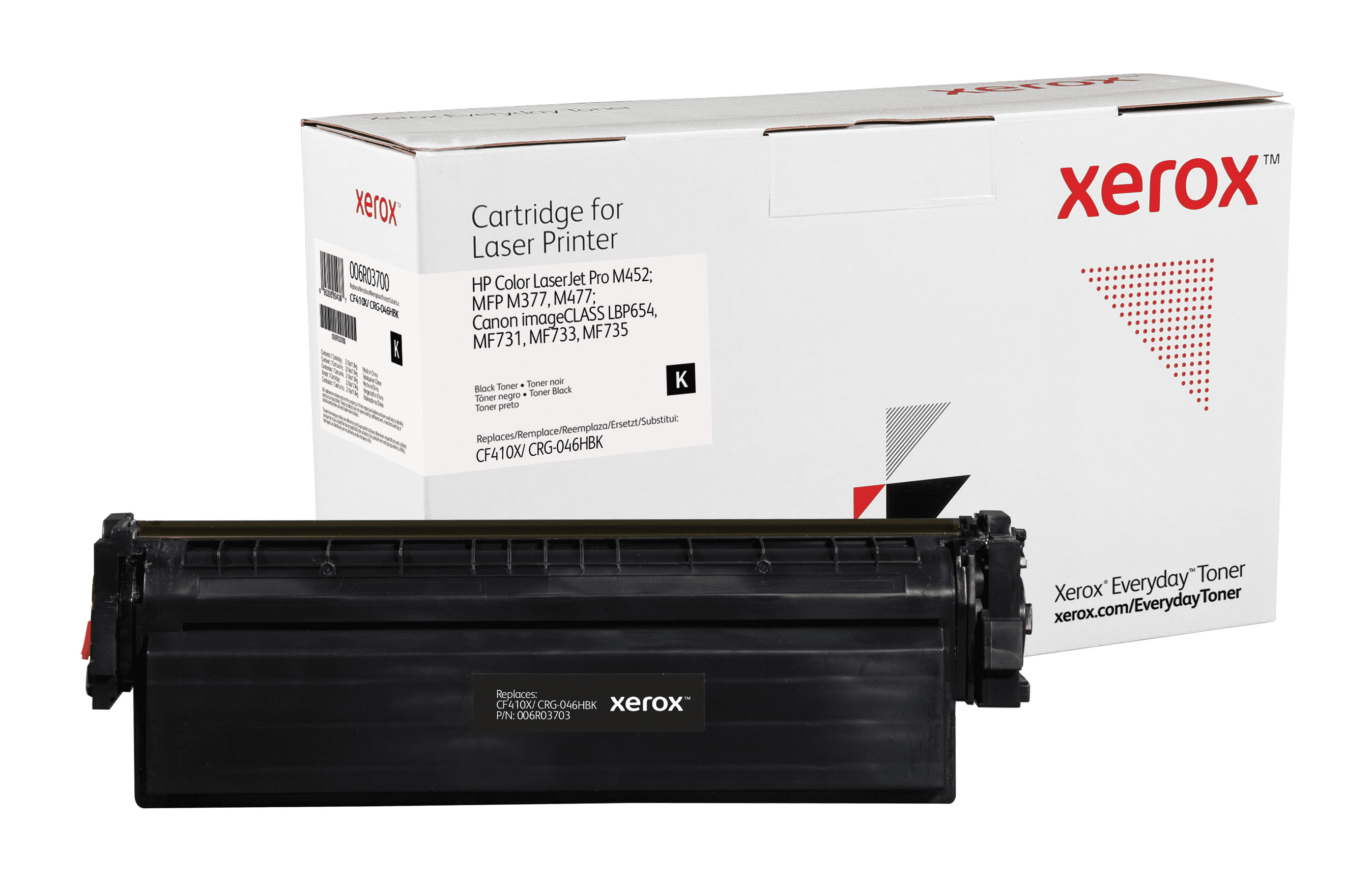 XEROX Toner schwarz kompatibel zu HP CF410X, Canon CRG-046HB  ca. 6500 Seiten