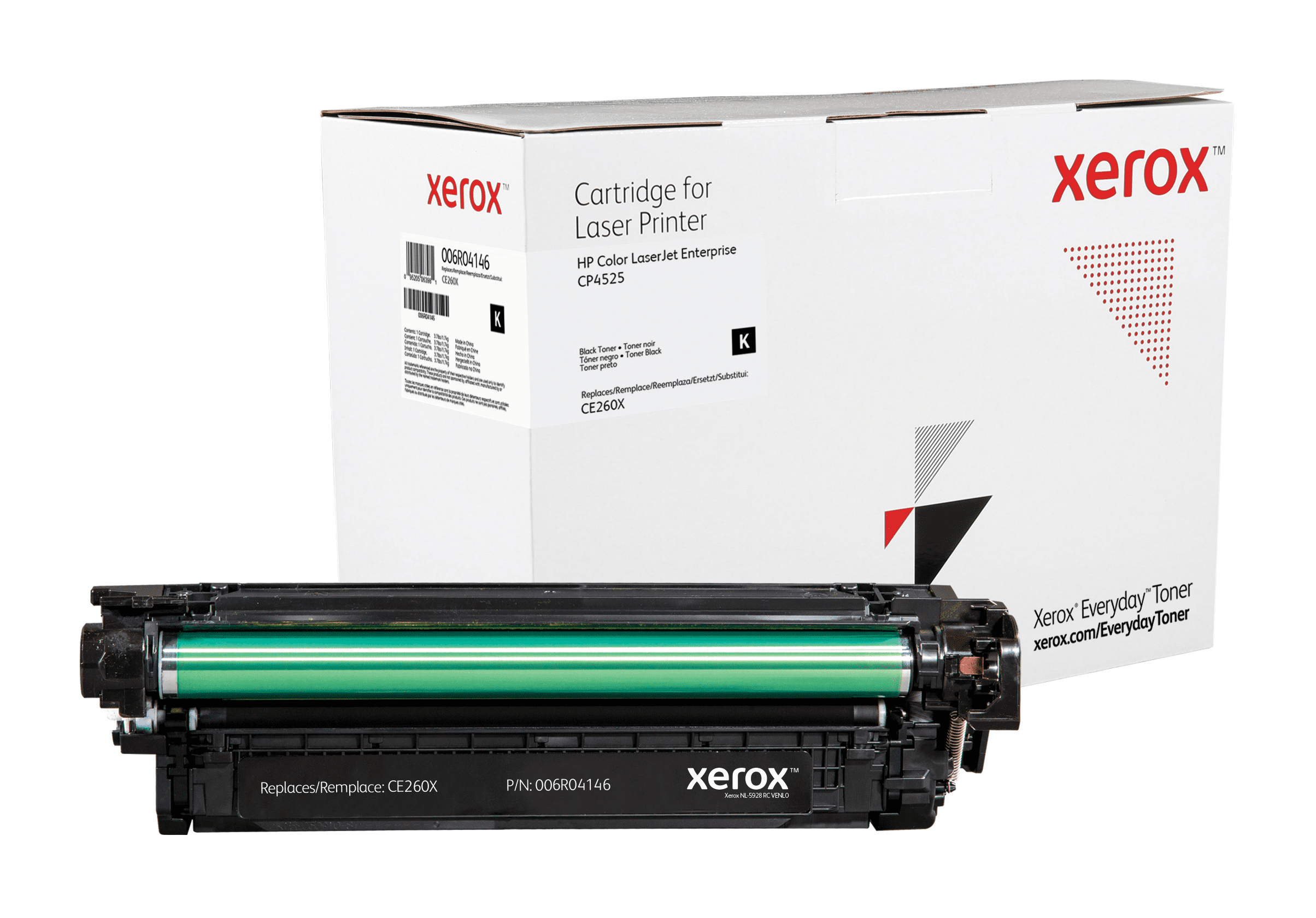 XEROX Toner schwarz kompatibel zu HP CE260X  ca. 17000 Seiten