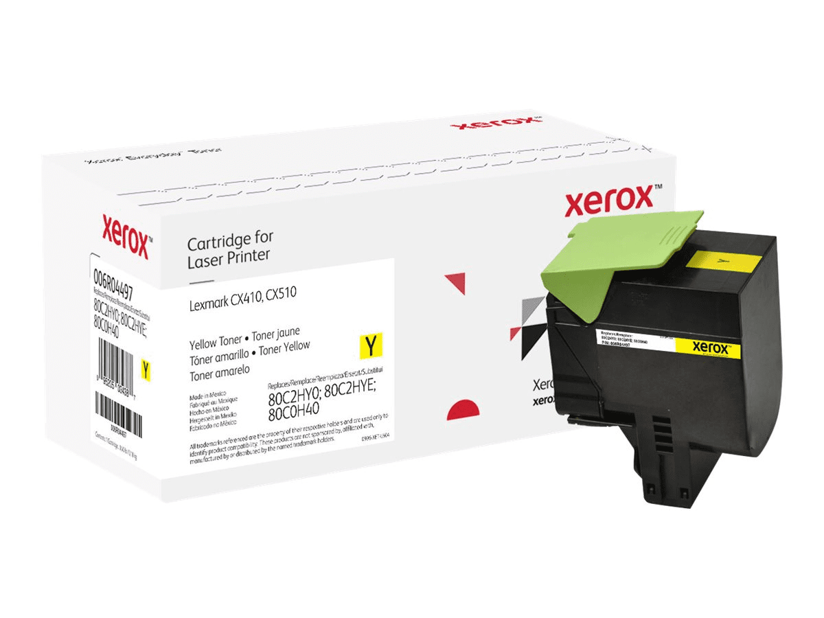 XEROX Toner yellow  kompatibel zu Lexmark 80C2HY0, Lexmark 80C2HYEca. 3000...