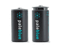 Pale Blue Rechargeable Batterie CType USB-C 2800mAh 1x2