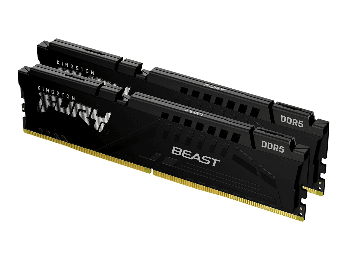 Kingston FURY Beast schwarz UDIMM 16GB Kit, DDR5-5600, CL36-38-38, 1RX16