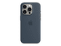 Apple iPhone 15 Pro Silikon Case mit MagSafe, sturmblau