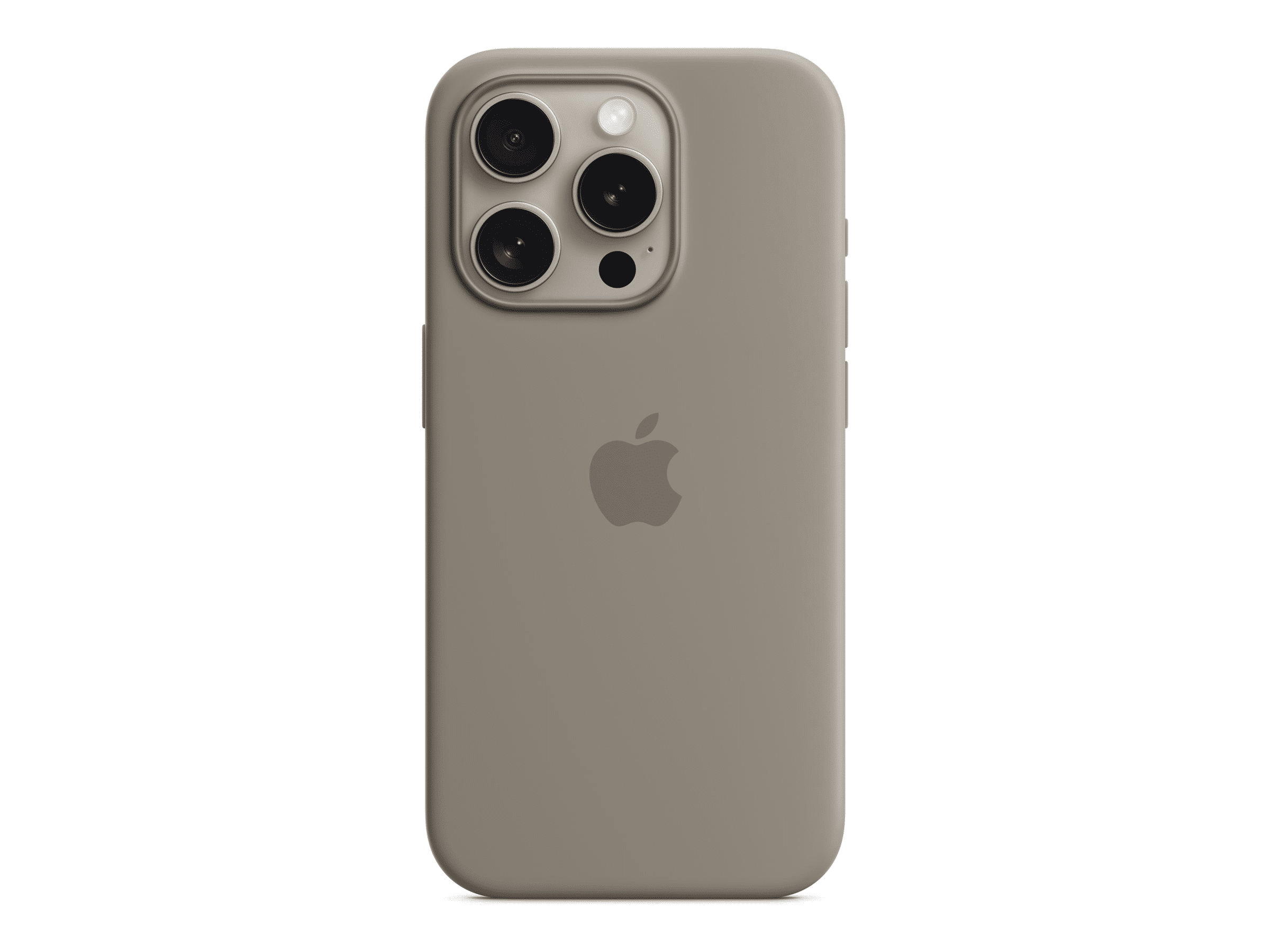 Apple iPhone 15 Pro Silikon Case mit MagSafe, tonbraun
