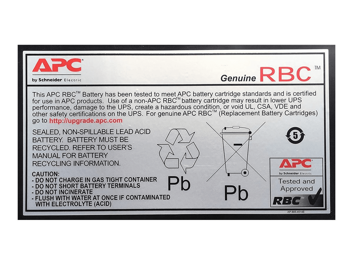 APC Replacement Battery Cartridge #110 - Batterie 84 mAh - Blei / Säure