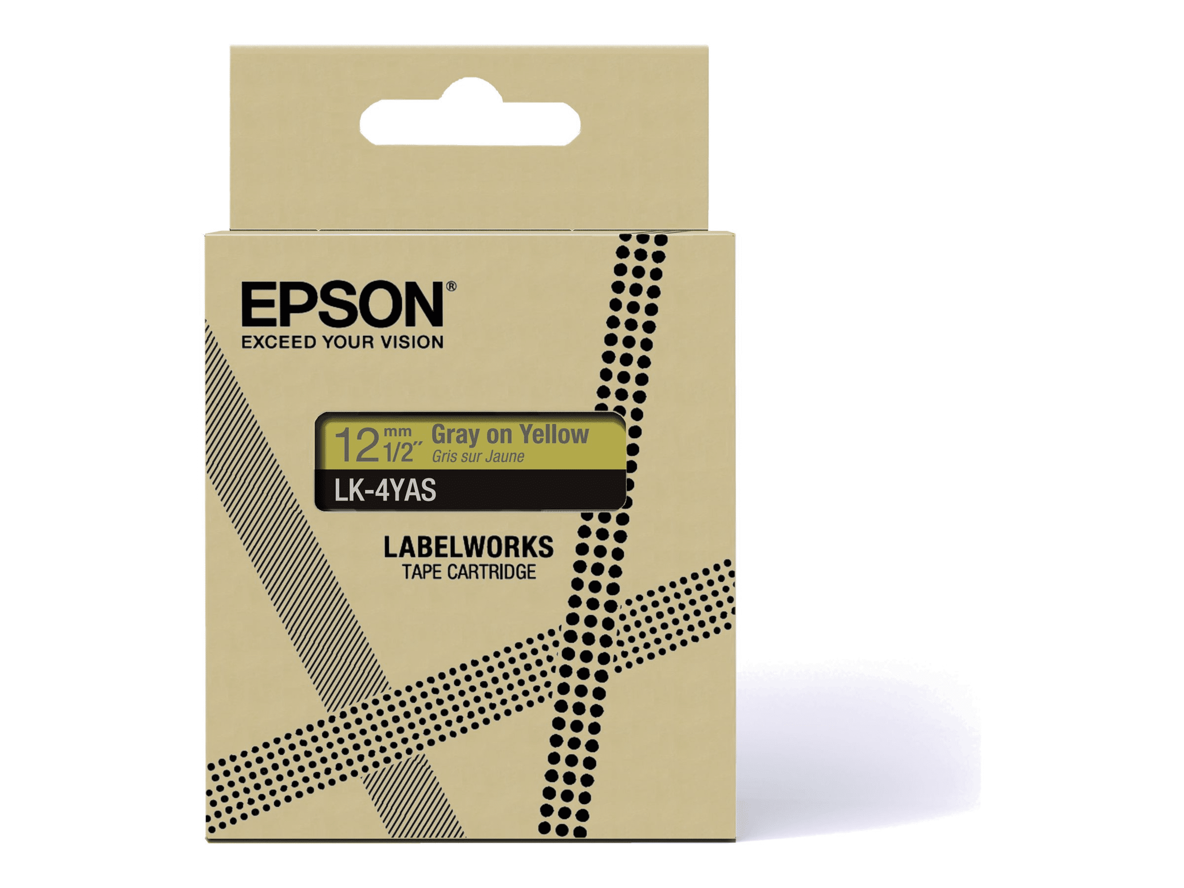 Epson LabelWorks LK-4YAS - Soft yellow/gray - Rolle (1,2 cm)