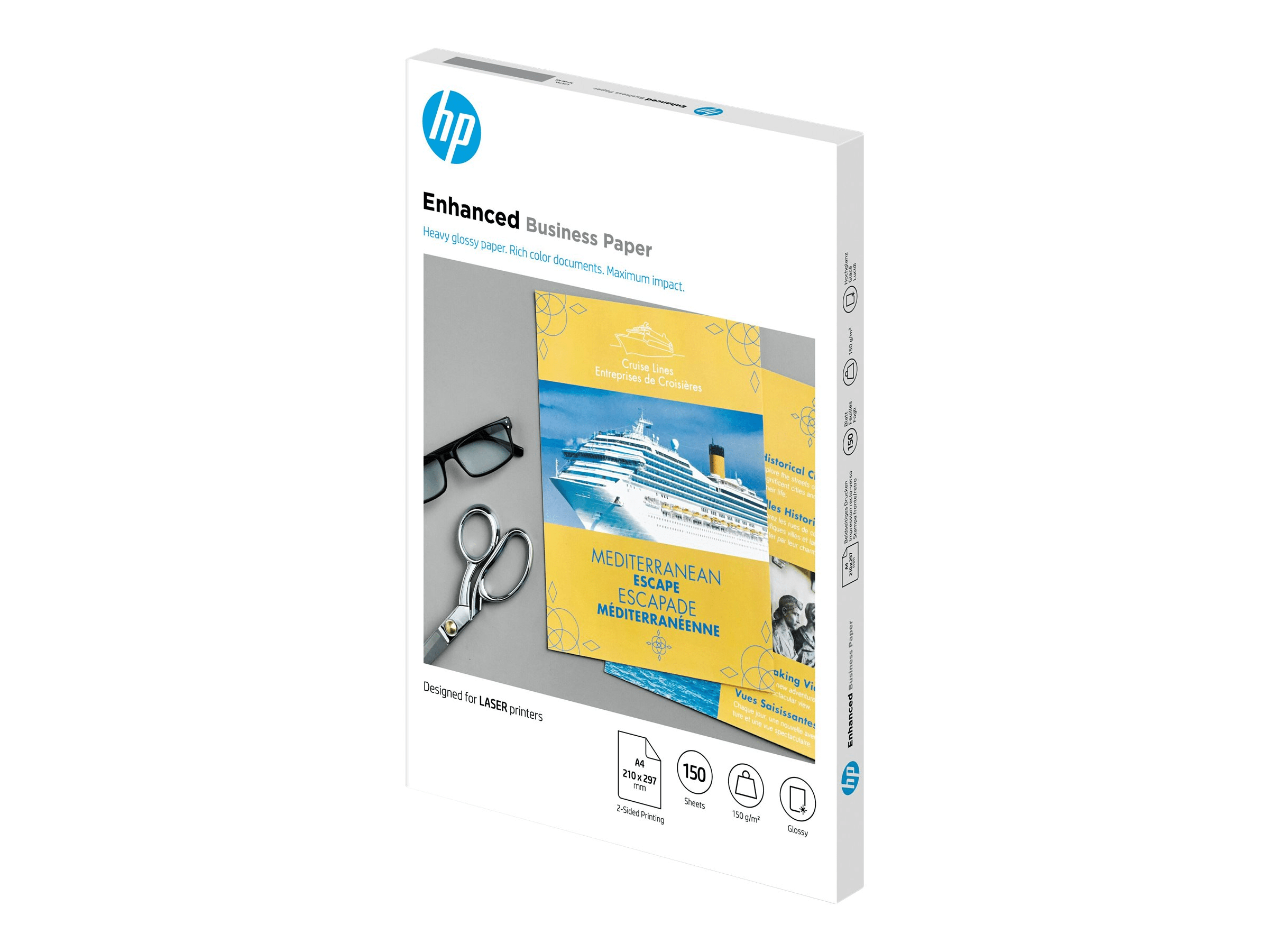 HP Professional Laser-Papier glänzend   150 g/m²/A4 (210 x 297 mm)/150 Blatt