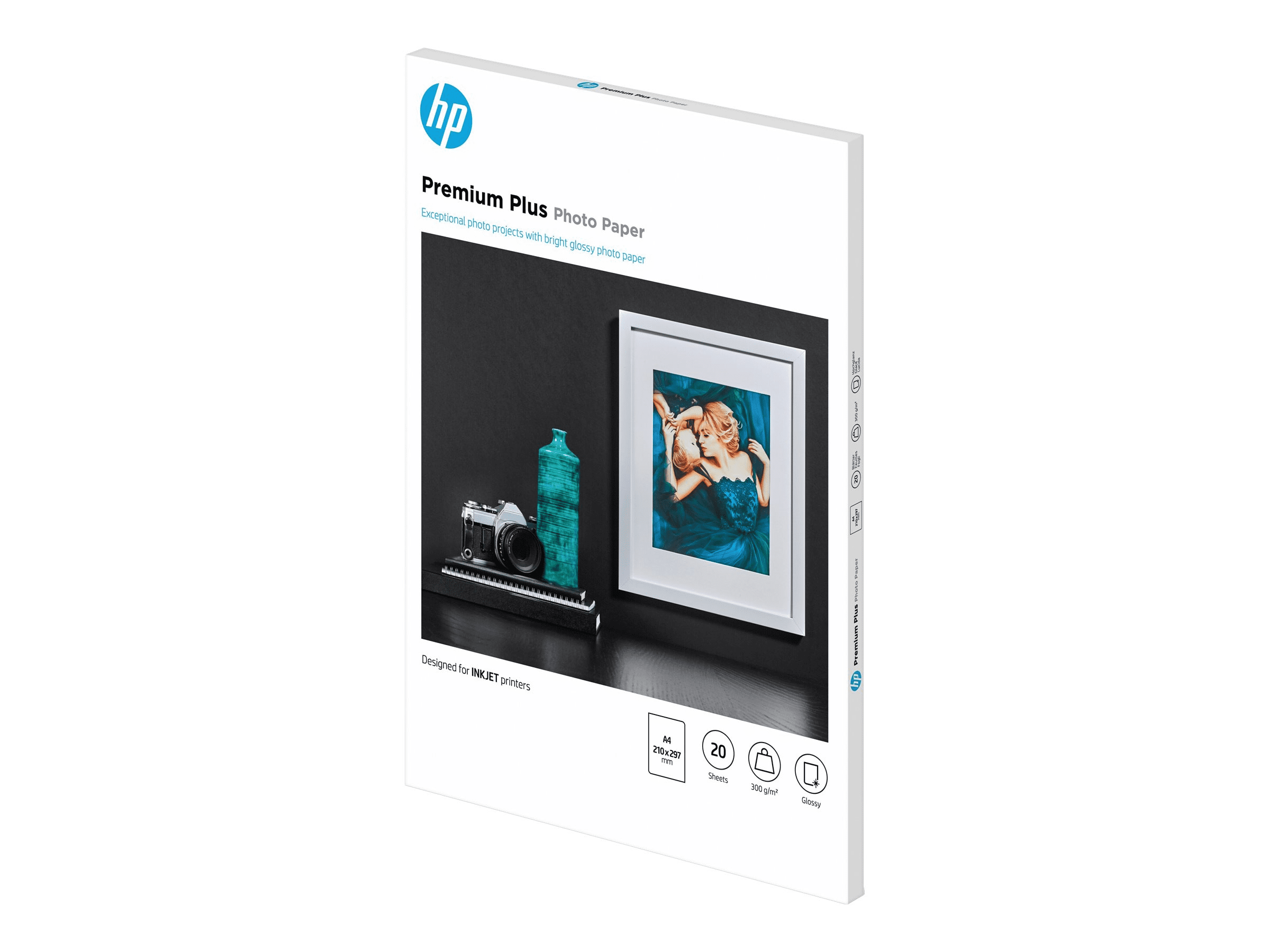HP Premium Plus Fotopapier glänzend   20 Blatt/DIN A4 - 300 g/m²