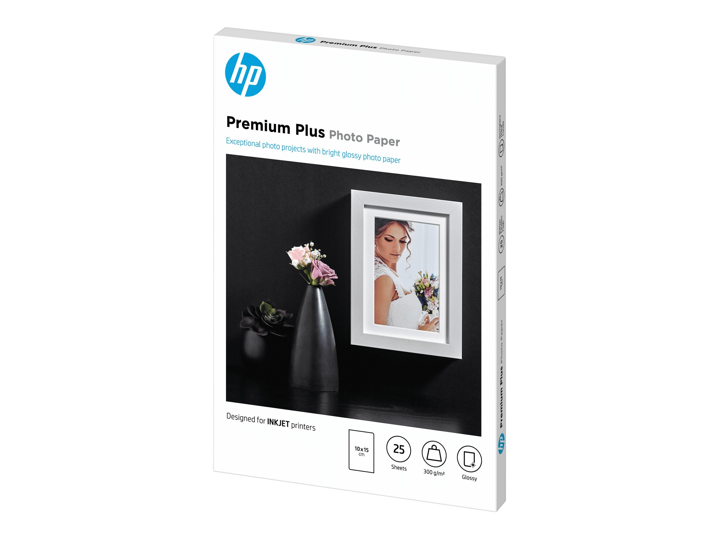 HP Premium Plus Fotopapier glänzend   25 Blatt/10 x 15 cm