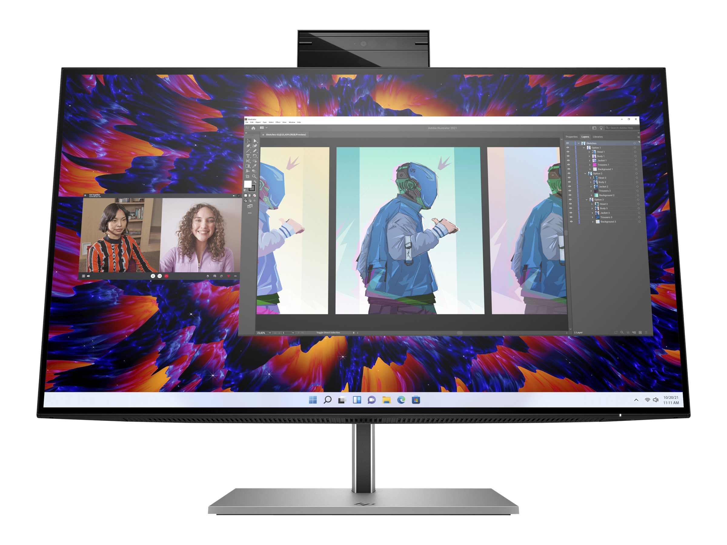 HP Z24m G3, 23.8, QHD (2560x1440), IPS, 90Hz, HDMI, DP, USB-C, Lautsprecher,...