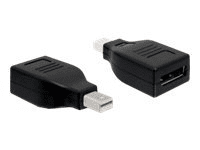 Delock DisplayPort-Adapter - Mini-DisplayPort (M) - DisplayPort (W) - Schwarz