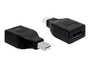 Delock DisplayPort-Adapter - Mini-DisplayPort (M) - DisplayPort (W) - Schwarz