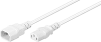 MicroConnect PE040630W Weiß 3m C14-Koppler C13-Koppler Stromkabel