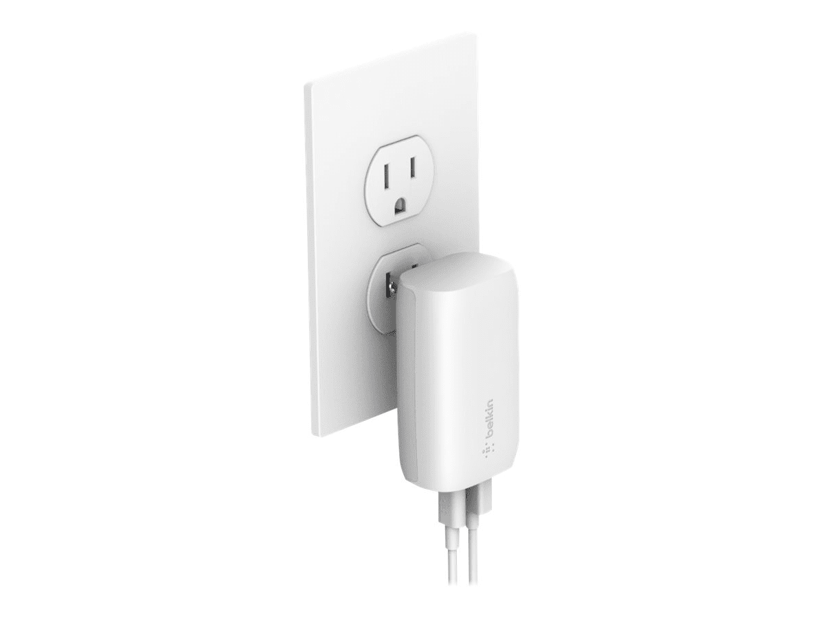 Belkin BOOST CHARGE - Netzteil - 37 Watt - PD 3.0 - 2 Ausgabeanschlussstellen...