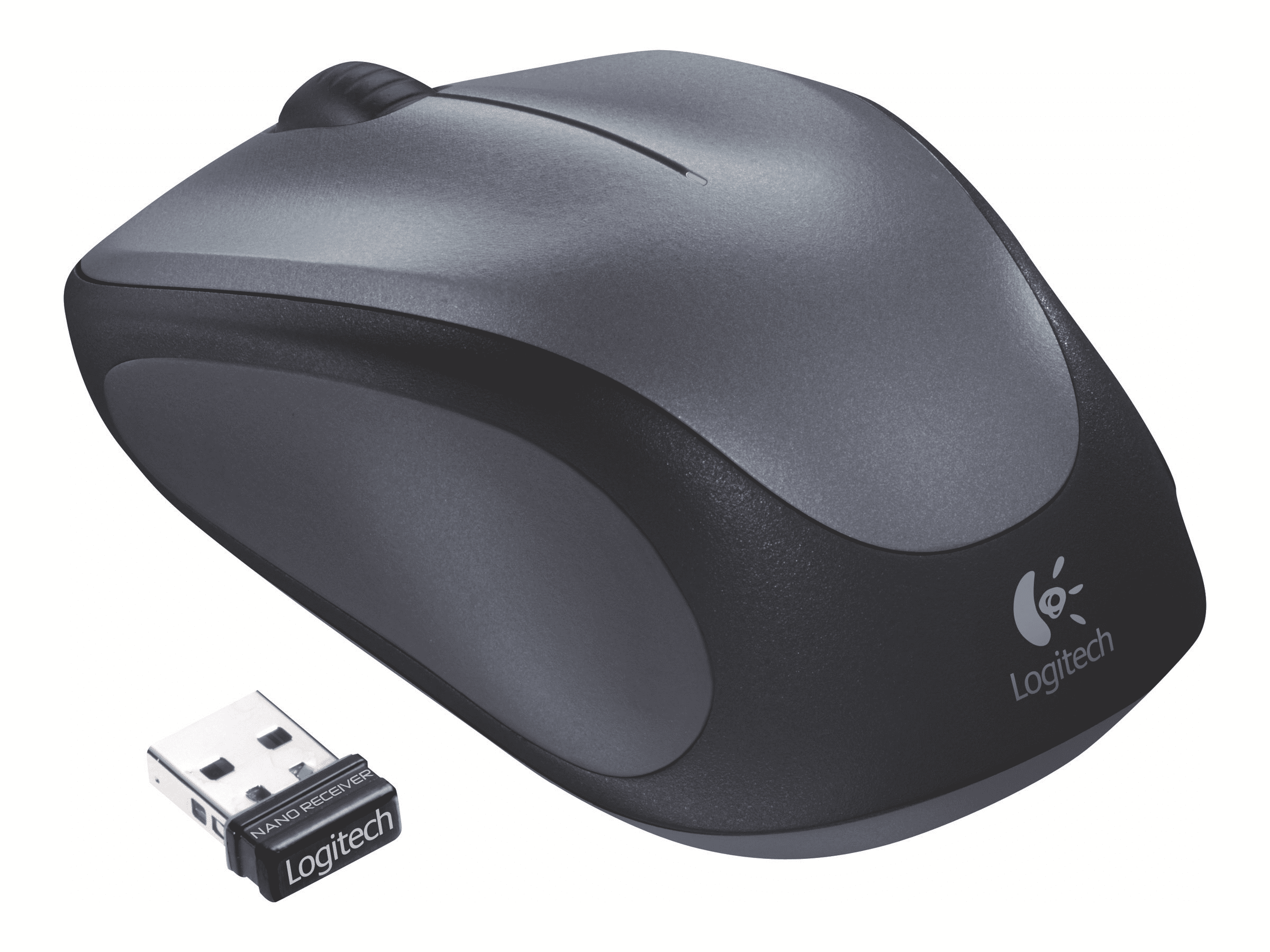Logitech M235 - Maus - 1.000 dpi Optisch - 3 Tasten - Silber, Schwarz