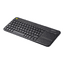 Logitech K400 Plus Wireless Touch Keyboard schwarz, USB, DE