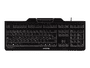 Cherry KC 1000 SC USB QWERTZ Deutsch Schwarz Tastatur
