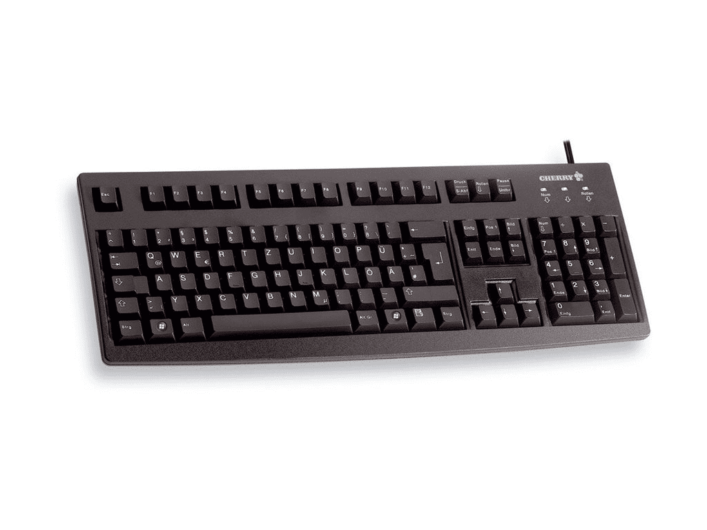 Cherry Classic Line G83-6105 - Tastatur - Laser - 105 Tasten QWERTZ - Grau