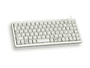 Cherry Slim Line Compact-Keyboard G84-4100 - Tastatur - 83 Tasten - Grau
