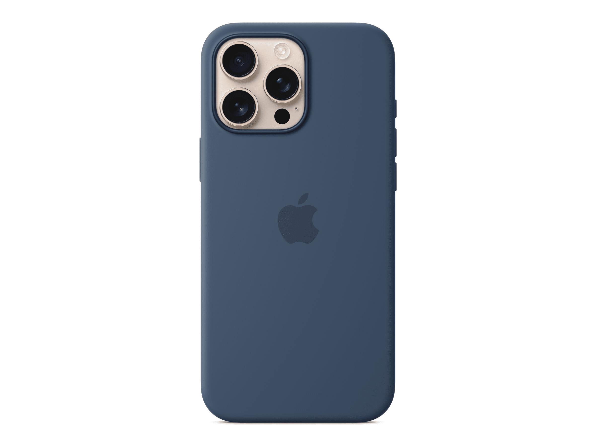 Apple Silikon Case mit MagSafe für iPhone 16 Pro Max, denim