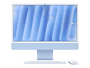 Apple iMac 24, M4 - 10 Core CPU / 10 Core GPU, 16GB RAM, 256GB SSD, blau