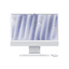 Apple iMac 24, M4 - 8 Core CPU / 8 Core GPU, 16GB RAM, 256GB SSD, silber