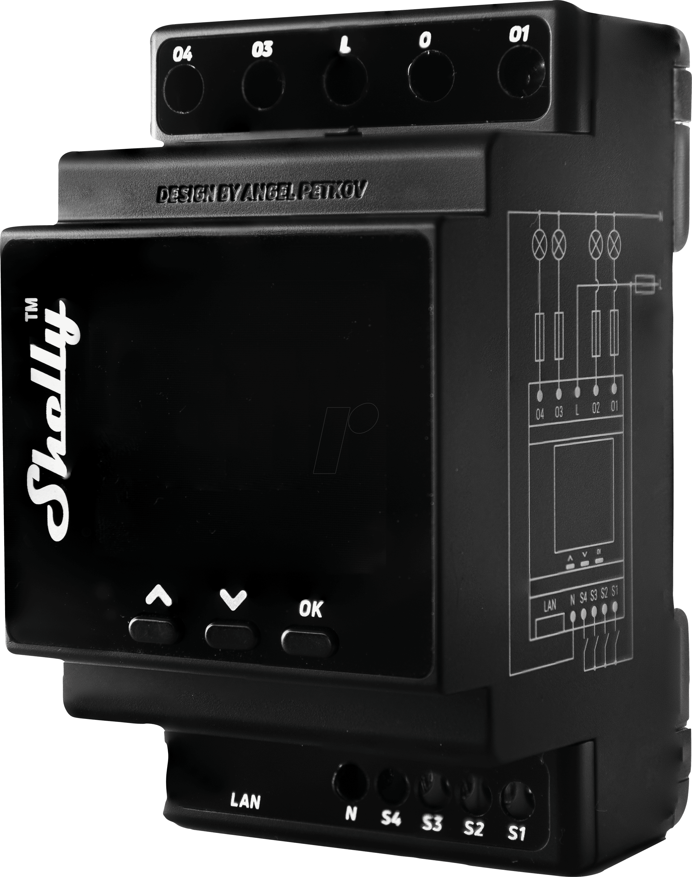 Shelly - Hutschiene - Pro 4PM - Relais - max. 40A - 1 Phase - 4 Kanäle -...