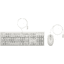 HP 225 Wired Mouse and Keyboard Combo, weiß, USB