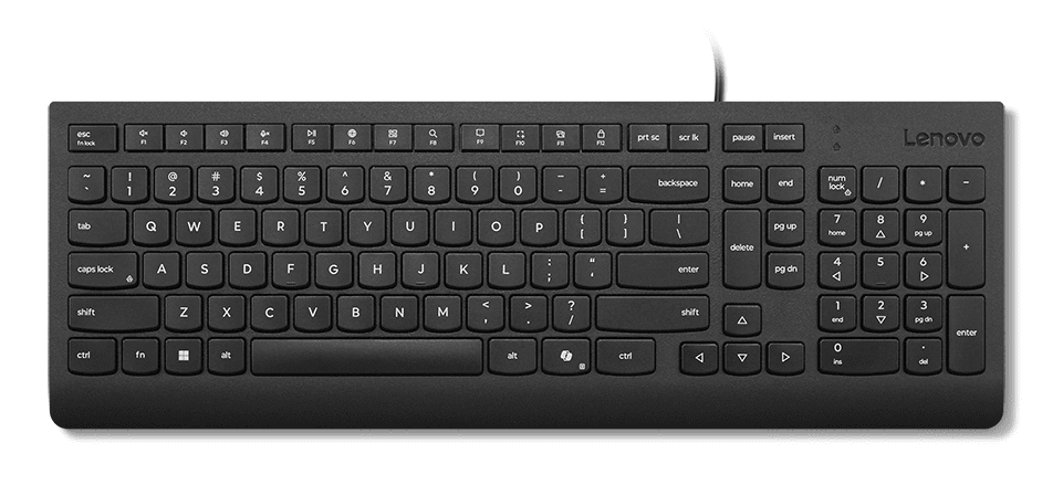 Lenovo Essential Wired Keyboard mit Copilot Taste, schwarz