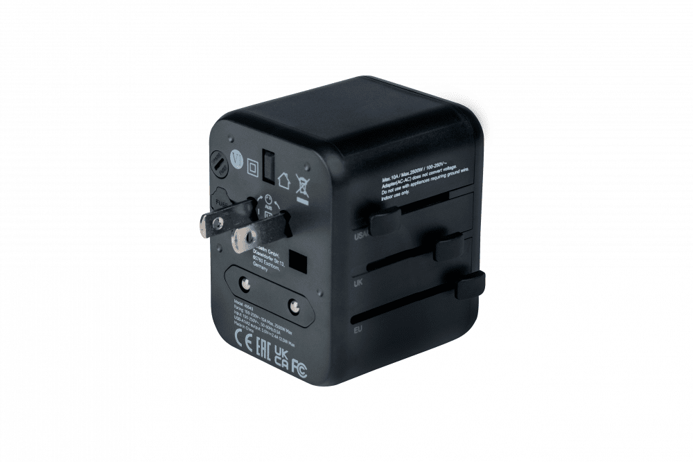 Verbatim 49543 Netzstecker-Adapter Universal Schwarz