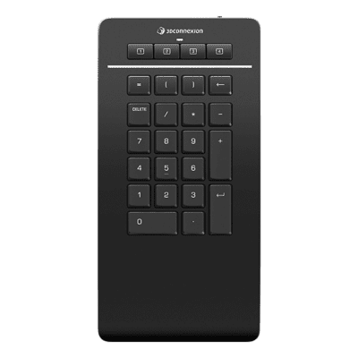 3Dconnexion Numpad Pro Numerische Tastatur Bluetooth/USB/RF Wireless Schwarz