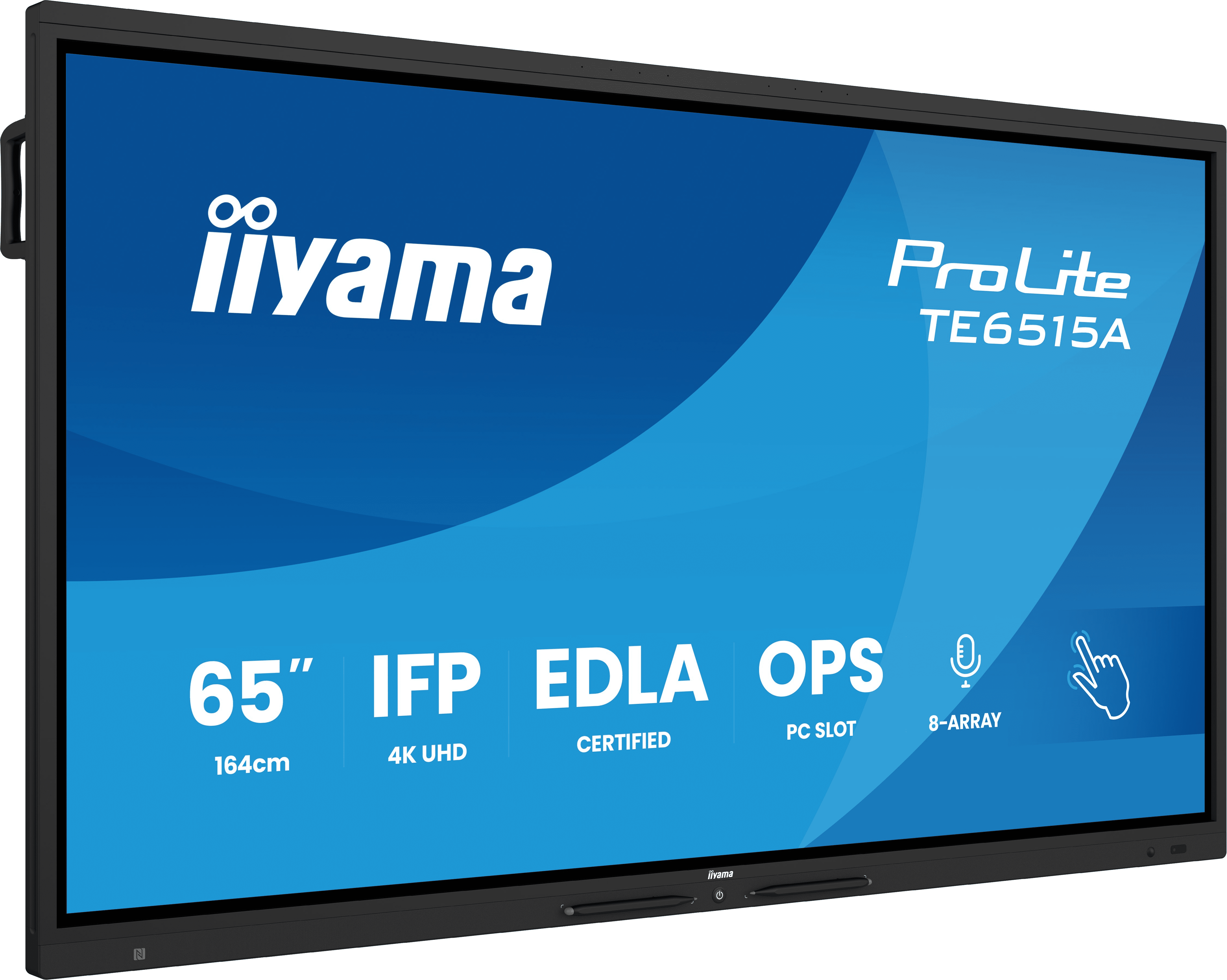 iiyama ProLite TE6515A, 65 Touch, 4K (3840x2160), IPS, HDMI DP USB-C,...