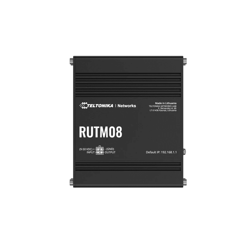 Teltonika RUTM08 Kabelrouter Gigabit Ethernet Schwarz