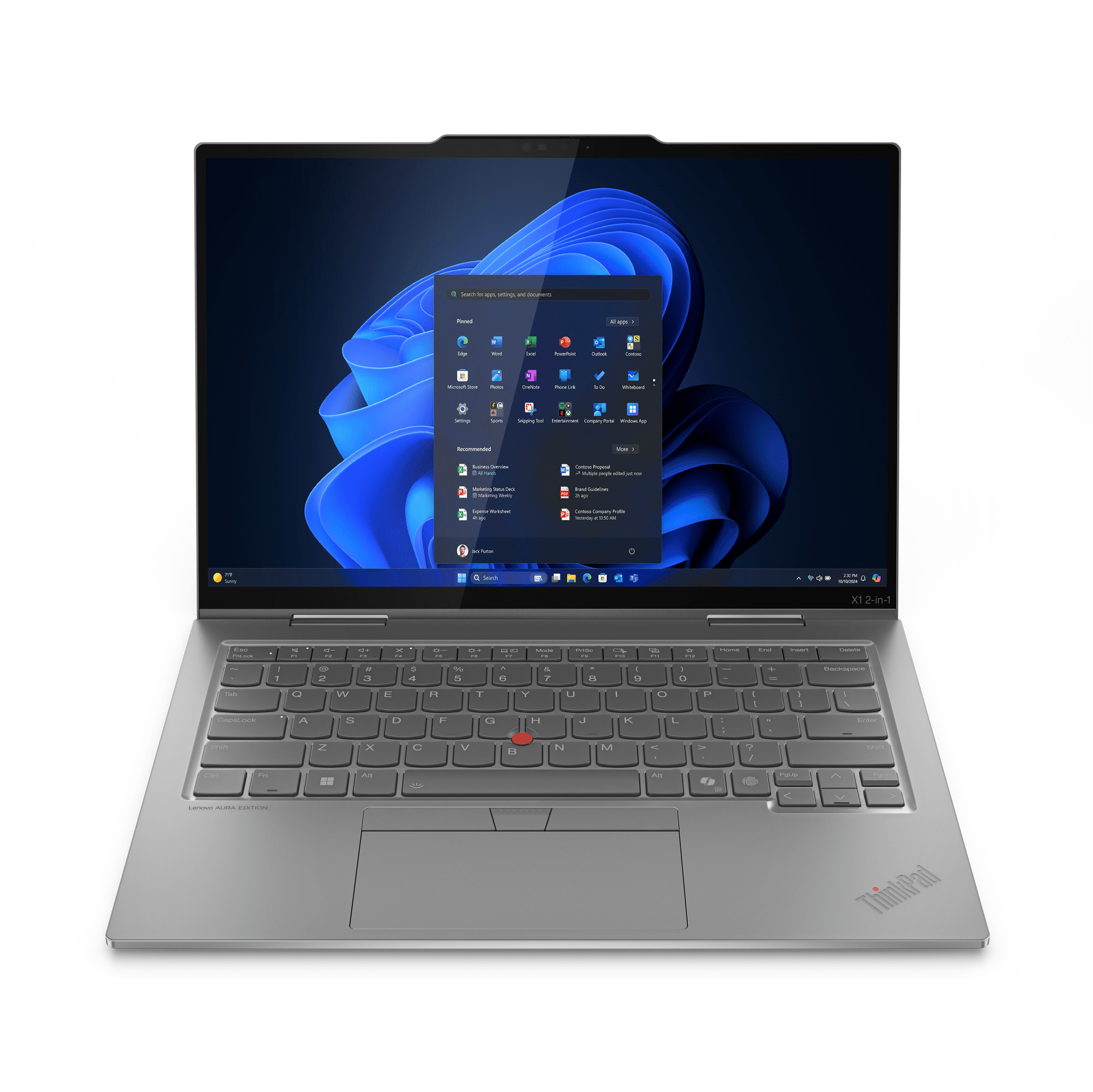 Lenovo ThinkPad X1 2-in-1 G10, 14 WUXGA Touch, Core Ultra 7 258V, 32GB RAM,...