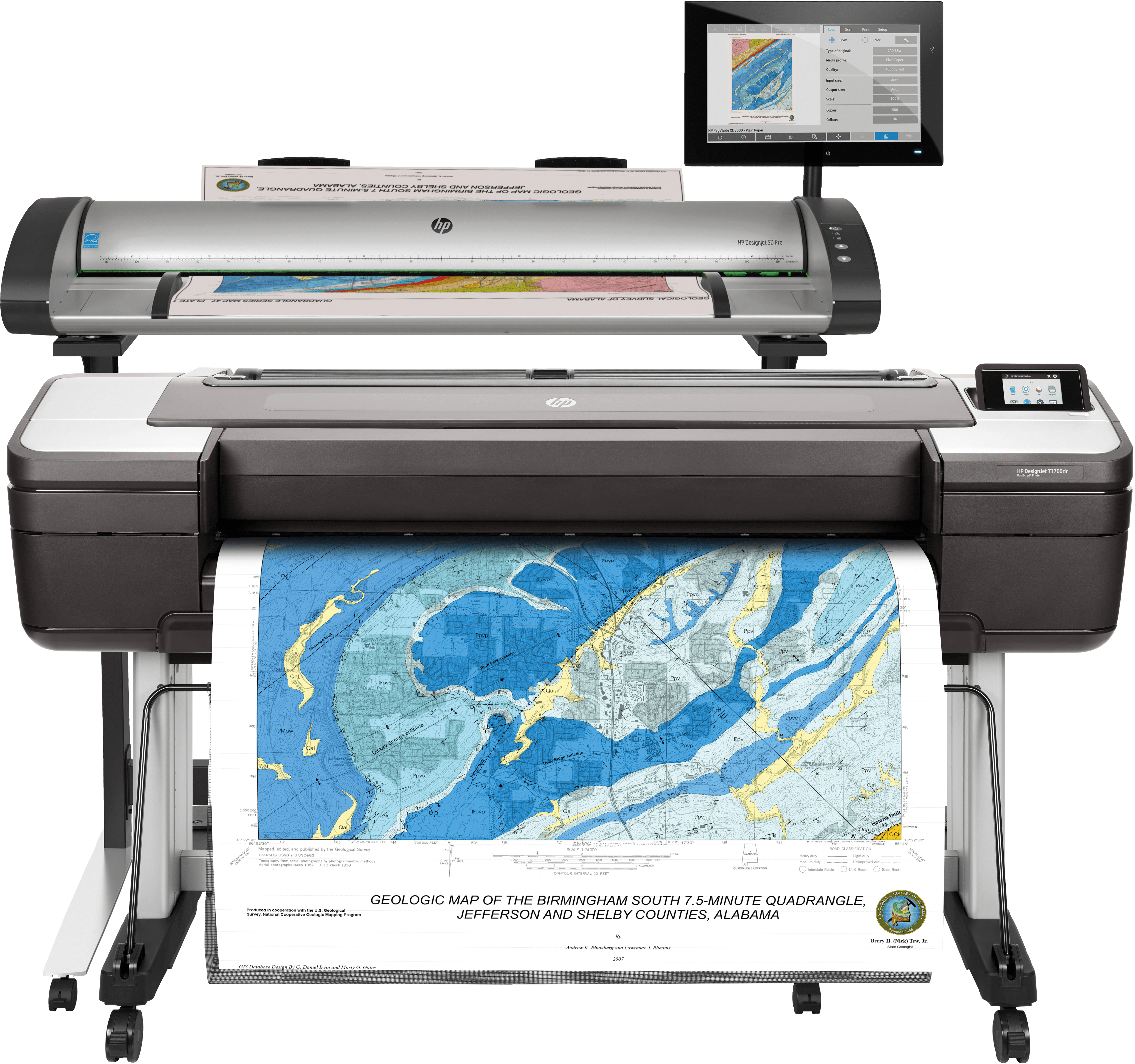 HP DesignJet T1700dr, Plotter, 44 Zoll