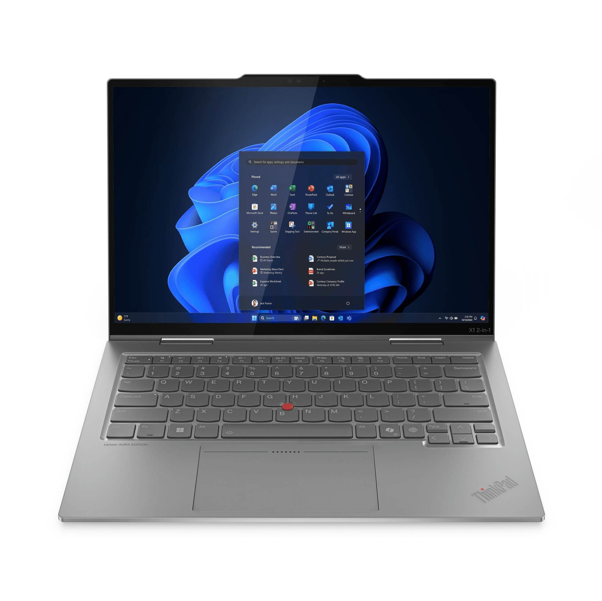 Lenovo ThinkPad X1 2-in-1 G10, 14 WUXGA Touch, Ultra 7 255U, 32GB RAM, 1TB...