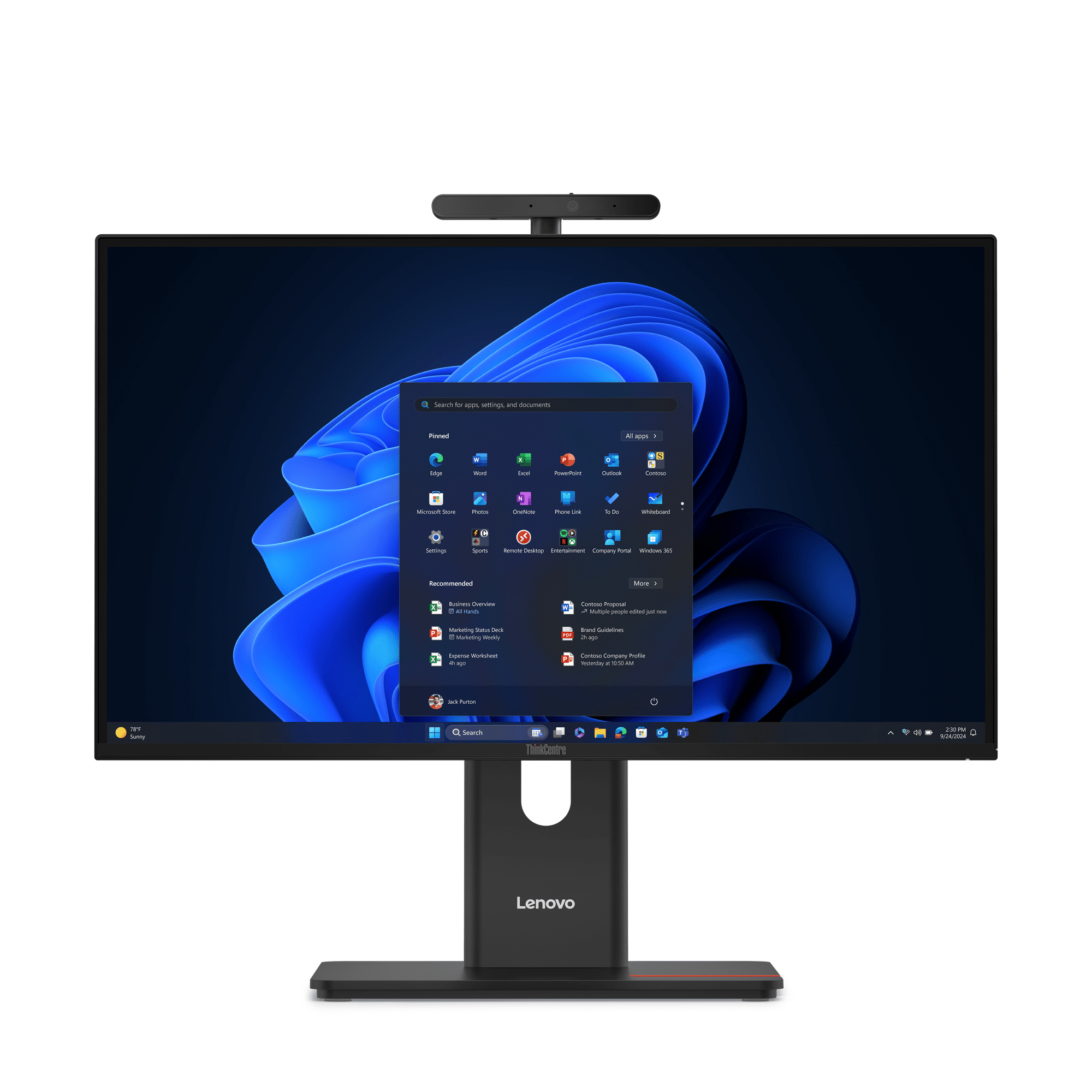 Lenovo ThinkCentre M90a G6 AiO, 23,8 FHD, Core Ultra 5 235, 32GB RAM, 512GB...