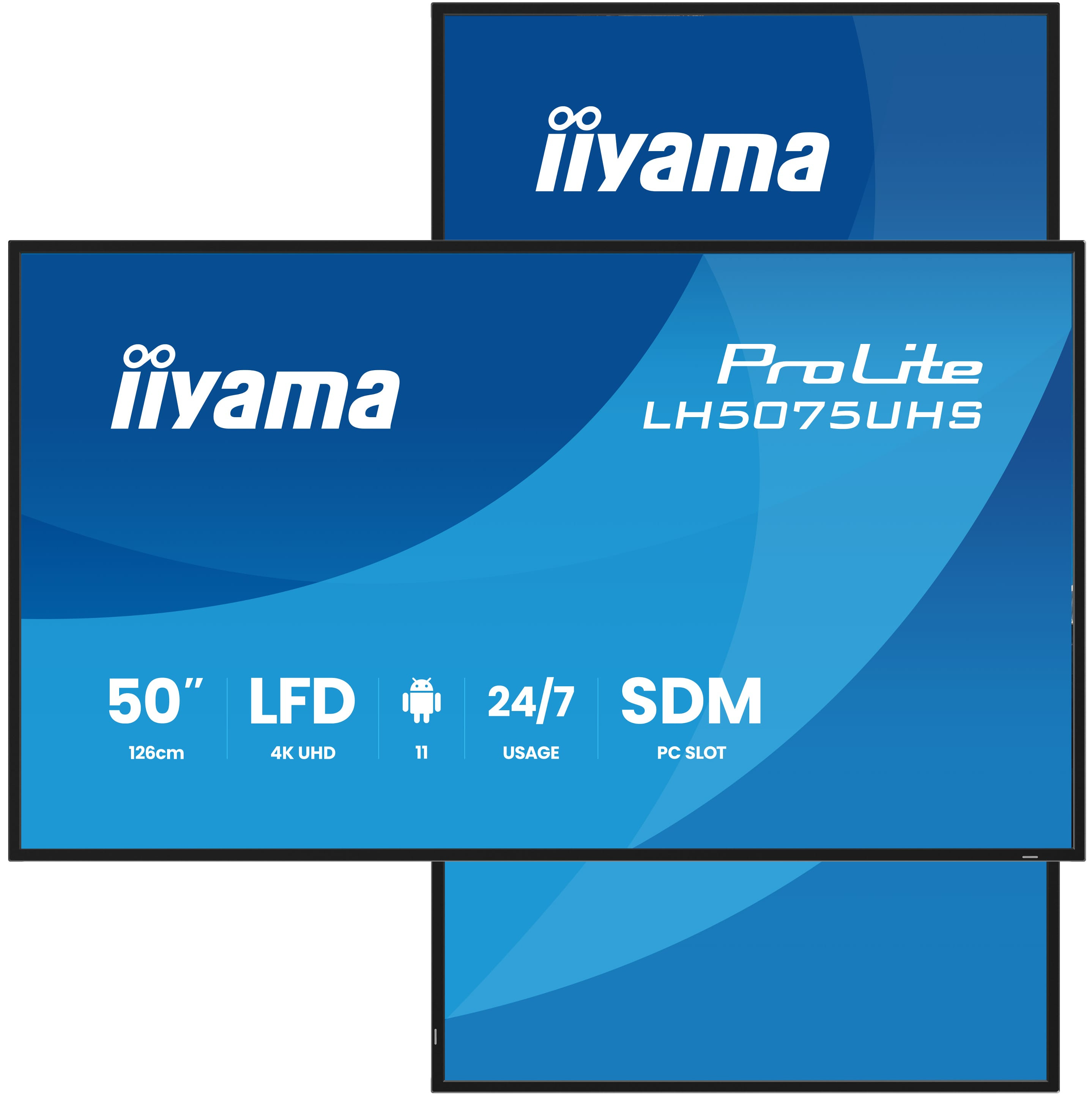 iiyama ProLite LH5075UHS-B2AG, 50, 4K (3840x2160), VA, 60Hz, HDMI, DP,...