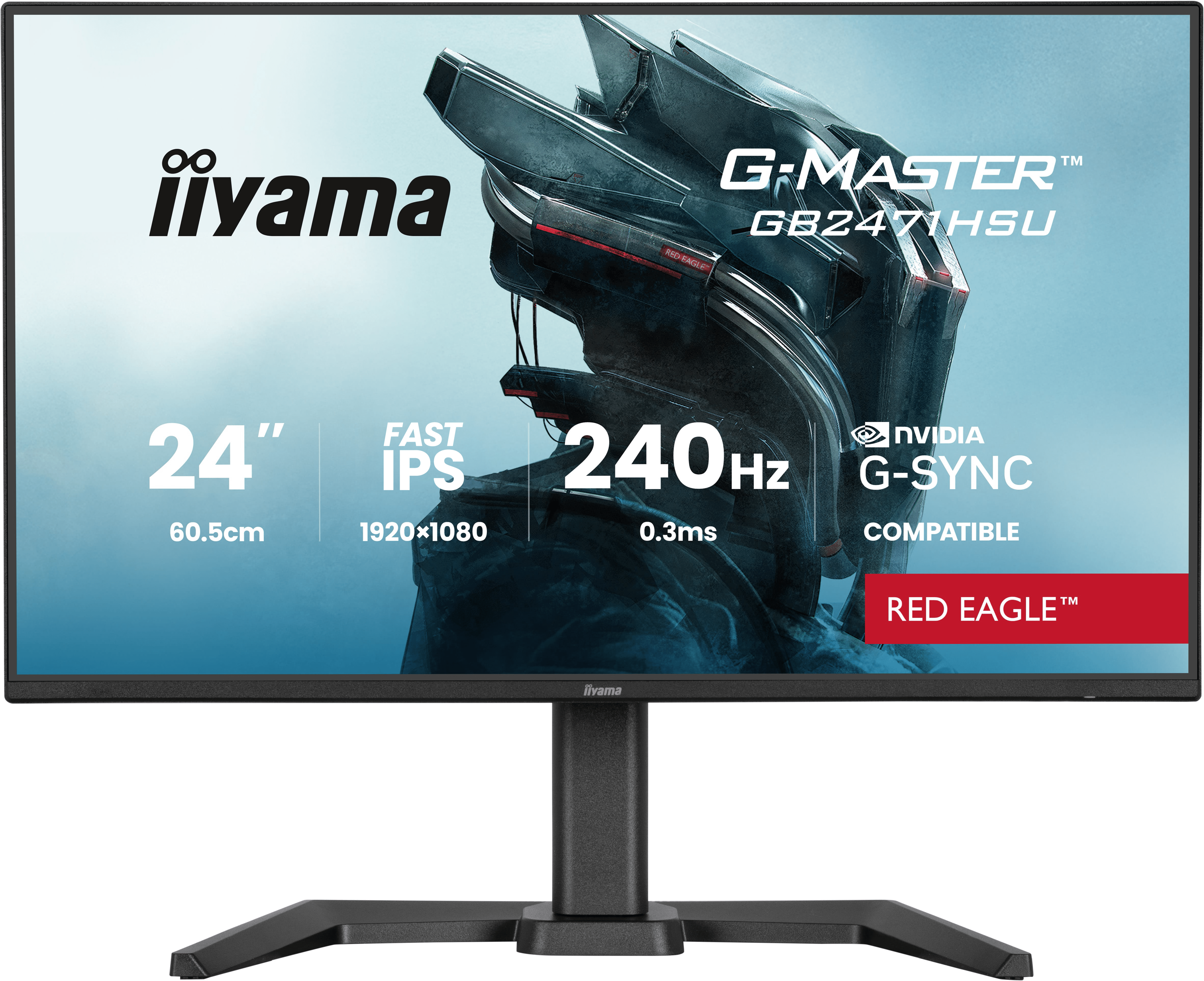 iiyama G-Master GB2471HSU-B1, 23.8, Full HD (1920x1080), IPS, 240Hz, HDMI,...